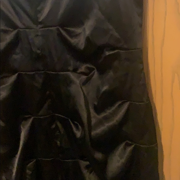 Black/white bow satin dress - Picture 7 of 7